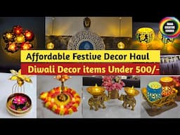 Festive Diwali Decor Items Under Rs 500 | Affordable Diwali Decor Haul