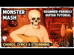 Learn "Monster Mash" on Guitar - Easy 4-Chords Repeating (G Em C D)