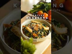 Braised Kangkong with Tofu #cooking #food #recipe #kangkong #tofu