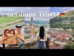 5泊7日ドイツ旅行🇩🇪｜鉄道で巡る､フランクフルト近郊のメルヘンで可愛い街【Germany Trip #1】