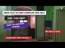 3 BHK Flat For Sale in Brahmapur Garia Kolkata | ☎ +91-9319434015 | Size 1132 sqft #flatsforsale