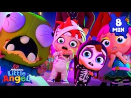 Zombie Halloween Carnival | Animal Learning Videos | Little Angel Kids Songs & Nursery Rhymes