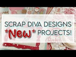 New November 2024 Scrap Diva Designs projects! Baking-, Christmas-, and winter-themed