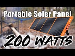 Testing a 200 watt portable Solar Panel Camping - EBL 200w Solar Panel