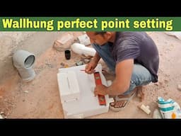 Wallhung point setting with concealed flush tank