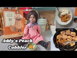 American Girl Addy's Skillet Peach Cobbler! (Vintage 90's American Girl Cookbook)