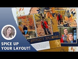 Paper Pumpkin Fall Scrapbook Layout | Creative Design Team Collab