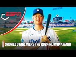 Shohei Ohtani wins his THIRD MVP and 1st in the NL 🏆 | ESPN MLB