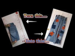 Upcycle some jeans with me!