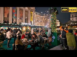 🎄Experience the MAGIC of 2024 London Christmas🎅🏼 A Walk from Southbank to Leicester Square [4K HDR]