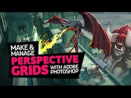 Perspective Grids in Photoshop in One Minute - Plus Ten Minute Perspective Fundamentals and Usage