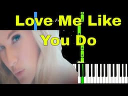 Ellie Goulding - Love Me Like You Do - EASY Piano Tutorial by Franco - Synthesia