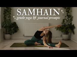 SAMHAIN 🎃 gentle yoga & journal prompts 🧡