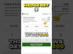 How to make $700 risk free profit from Sports Betting - Part 2 #shorts