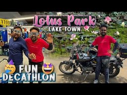 কত পদ্ম 😍🪷! Bangur Avenue Biodiversity Park | Decathlon New Town | Lotus Park Kolkata Bengali Vlog