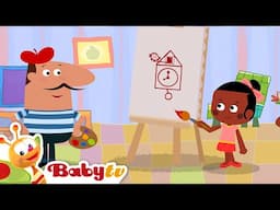 Clock Masterpiece 🕰️ Living Room Art | Pierre the Painter 🎨 | Cartoon for Kids @BabyTV