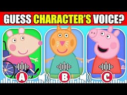 Guess THE PEPPA PIG Characters by Their Voice? 🐷🐽 | Peppa Pig, George Pig