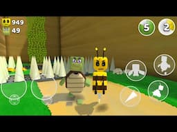 Super Bear Adventure Gameplay Walkthrough - Bee & Turtle