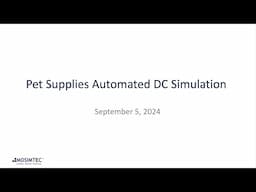 Automated Distribution Center Palletization Simulation for a Leading Pet Supply Company