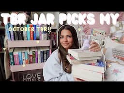 TBR prompt jar chooses my october tbr!! 🍂📖🕯🎃