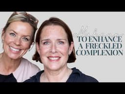 How to apply a natural Makeup to enhance freckles | Speed Beauty by Caroline Barnes