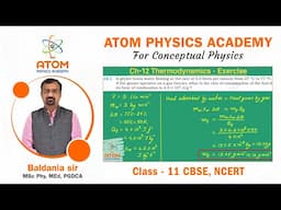 Exercise of Thermodynamics || Ch 12 Physics || Class 11 CBSE