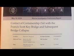 NTSB report of Dali striking Francis Scott Key bridge review by Marine Chief Engineer