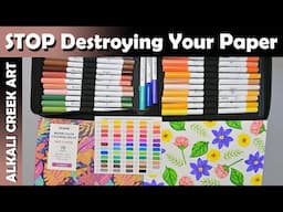 MARKERS that Don't Destroy Your Paper!  Let's try out the Ohuhu Paper-Friendly Pupe Markers. :-)