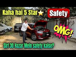 Kaha hai Dzire ki 5 star⭐️Safety? Sirf 30 Hazar Mein kaise safety aai? #maruti #dzire #swift