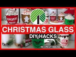 DOLLAR TREE CHRISTMAS GLASS HACKS! 🎄