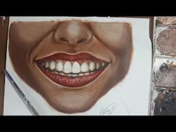 How to Paint a Smile/Teeth in Acrylics