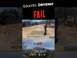 🪨Gravel Driveway FAIL🥲 #tinyhouse #homestead #offgrid #graveldriveway  #offgridtinyhouse #rvlife