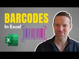 SIMPLE way to create barcodes in Excel