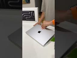 M4 pro Macbook pro 14” Silver unboxing #shorts #macbookpro #m4pro #apple #subscribemychannel