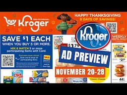 *9 Day Sale* Kroger Ad Preview for 11/20-11/28 | NEW MEGA SALE, 5x Weekly Digitals, & MORE