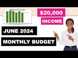 June 2024 Budget with Me | $20,000 Income | Financial Independence