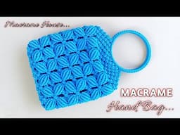 Macrame BAG Tutorial | DIY Macramé Bag | How to make macrame bag step by step | Bolsa de macrame