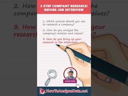 Nail Your Job Interview: 3 Must-Know Company Research Steps