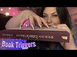 ASMR / Book 📚 Triggers! Gripping, Scratching, Tracing, Tapping, Page Sounds