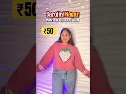 sarojini nagar tryon haul ₹50 💖🛍️ *winter edition* #shorts #haul