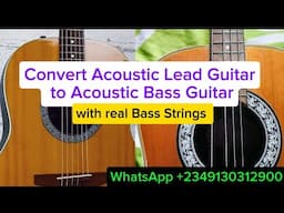 Convert Acoustic Lead guitar to Acoustic Bass guitar