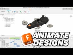 Getting Started Creating ANIMATIONS in Fusion 360 - Beginners Start Here!