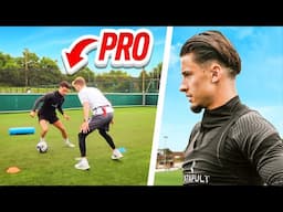 How does a PRO FOOTBALLER Train before the Season?.. (SUPER TOUGH SESSION)