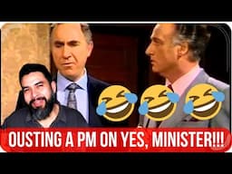 🇬🇧🏴󠁧󠁢󠁥󠁮󠁧󠁿Yes, Minister: How to Replace a PM | American React 🤣😂