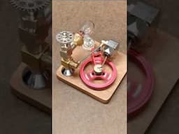 Speed-Controlled Ringbom-Stirling Engine #shorts