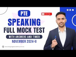 PTE Speaking Full Mock Test with Answers | November 2024-II | LA Language academy PTE NAATI IELTS