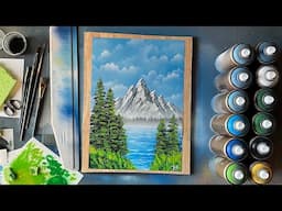 How to Paint a Landscape with Spray Paint! - Full Tutorial