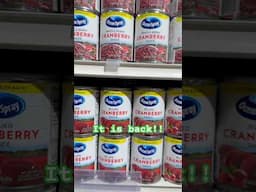 It’s Back!! #thanksgiving #cranberrysauce #canned #sidedishes #thanksgivingdinner #supermarket