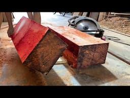 Extremely Giant Wooden Furniture From Monolithic Hardwood With Special Joints | Woodworking Project