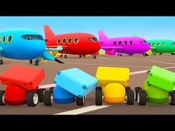 🔴Full episodes of Helper cars cartoons for kids LIVE 🔴 Learn colors with cars and street vehicles